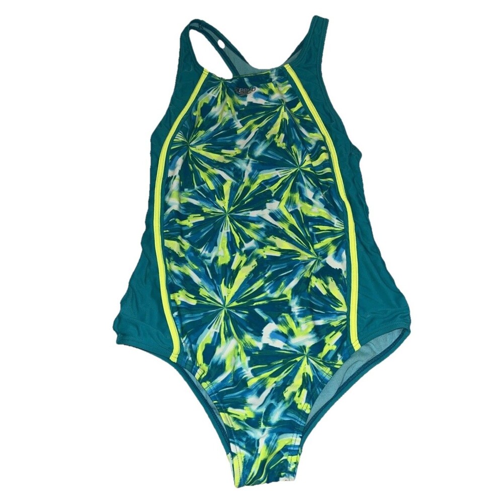 Speedo Juniors XL Multicolor Tie Dye One Piece Bathing Suit